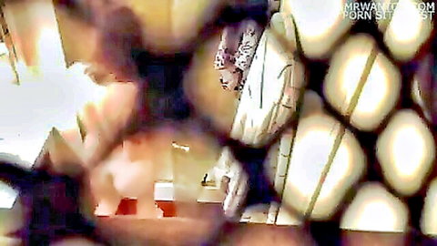 Blurry hidden cam of woman masturbating in shower, nude solo play