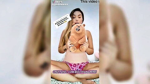 Bolivianamimi pregnant blonde flexible in pink panties, feet behind head OnlyFans