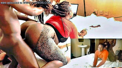 Ebony big ass sister-in-law in college dorm, steamy lesbian tease
