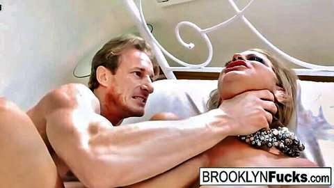Brooklyn Chase choked and fucked hard by Ryan McLane in intense scene