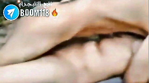 Hot Egyptian woman topless close-up, pale skin and curves in amateur video