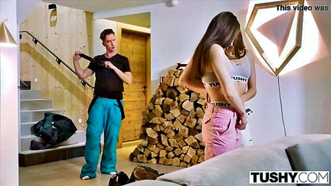 Talia Mint and Stefany Kyler in steamy TUSHY anal threesome preview