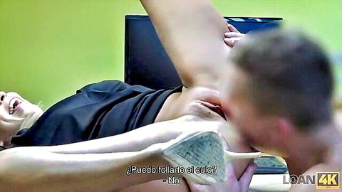Lassie blue-eyed babe fucked hard in loan sex for car cash