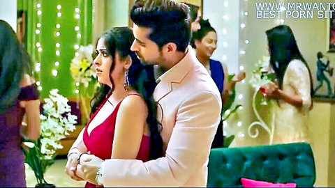 Garima Jain in red dress hugged by man at party, Indian web series actress tease