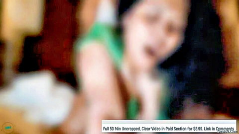 Bengali woman in green top giving intense blowjob