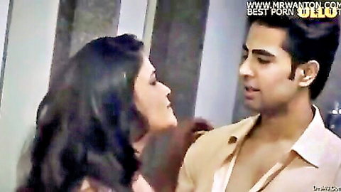 Indian couple in close intimate moment in office, amateur desi passion