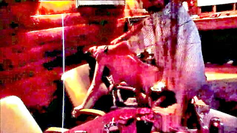 Wife bent over fucked doggy style by husband's friend, steamy amateur scene