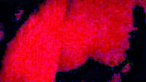 Blurry red-tinted amateur brunette in rough doggy style fuck with tattoo visible