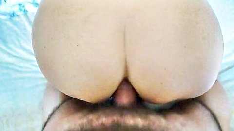Close-up anal penetration from behind, explicit raw sex view
