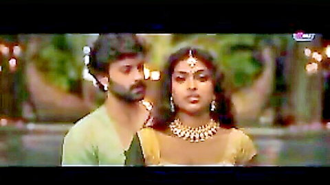 Indian couple in traditional saree and kurta, romantic gaze from Paurashpur series