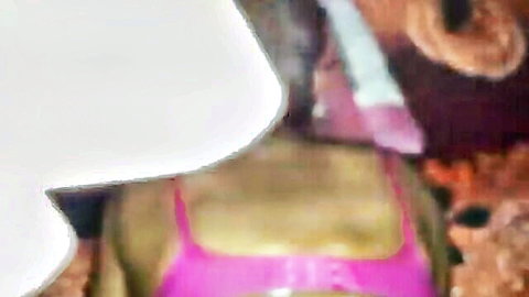 Hot Priya in sexy pink lingerie posing with teddy bear