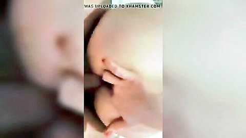 Blurry French MILF big tits squeezed in doggy style porn