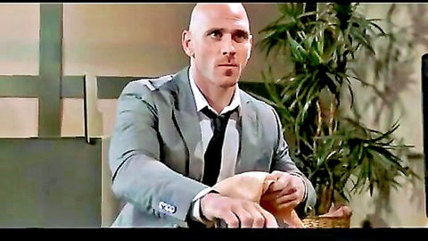 Bridgette B Titty Heist Part 1 - Bald suited man in office tension