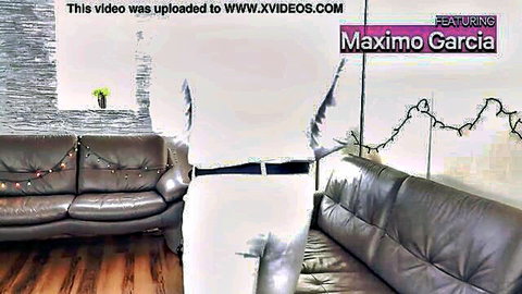 Alyssa Bounty in festive Christmas rimming scene with Maximo Garcia