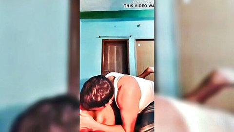 Bangladeshi bhabhi sexy fucking scene with man in tank top, intimate pose