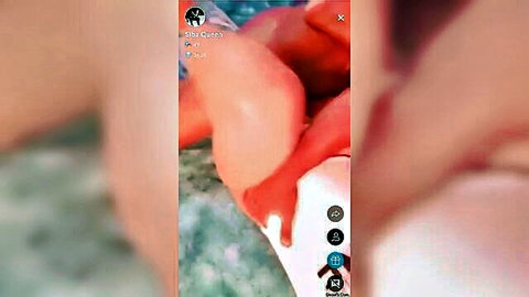 Blurry close-up of sexy Desi woman Ali Queen in homemade sex video