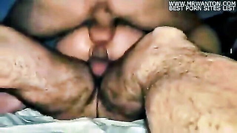 Close-up of fat crossdresser anal penetration in amateur porn video