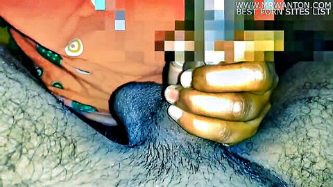 Desi bhabhi handjob on devar's cock in morning hot fuck