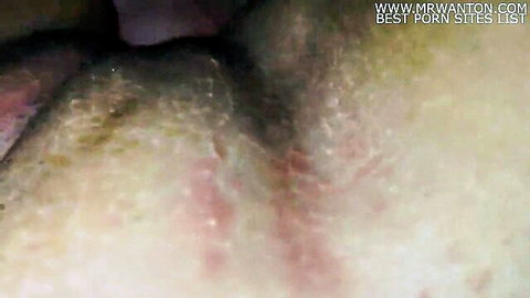 Hairy close-up of Glasgow slut's exposed genitals, explicit HD porn thumbnail
