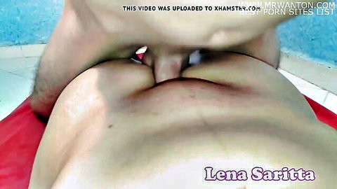 Lena Saritta in hurried doggy style sex, fearing husband's return