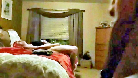 Sue dirty talking on bed, legs spread, craving biker gang use
