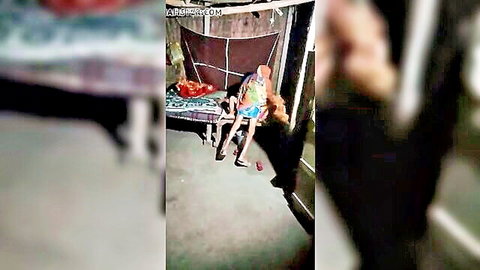 Indian sasur bahu incest sex: mature man penetrates young woman on bed