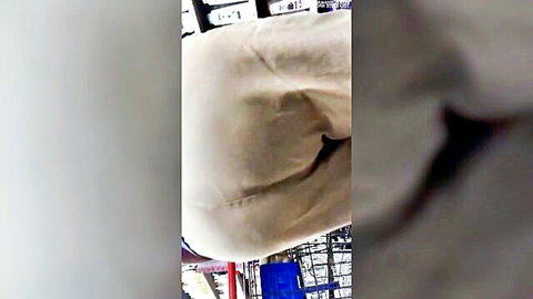Mature granny teasing big pale ass in white panties close-up