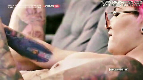 Tattooed Mila Spook big ass hot fuck with Aquele Mario