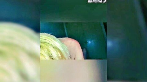 Blonde hot wife in Esposa caliente by Patito, teasing from behind