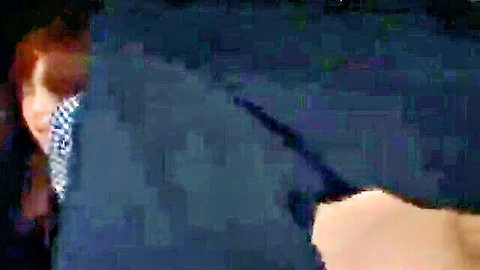 Mysterious redhead in niqab veil seductive tease