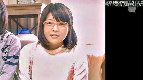 Japanese girls with glasses drawing porn comics assistant scene