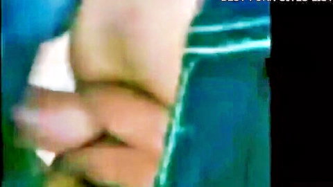Blurry close-up of Indian sister in painful brother sex, breast and thigh exposed