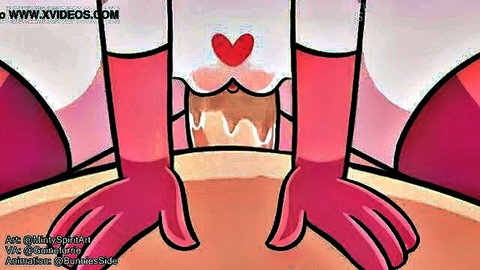 Animated Sylveon Pokemon hentai close-up with creampie drip