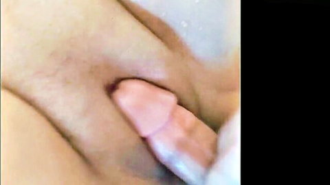 Mexican Rose's tight anus stretched by pink toy after beach