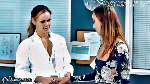 Christy Love as hot teacher examined by school doctor in office