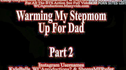 Taboo stepmom warming up for dad handjob MILF video part 2 title screen