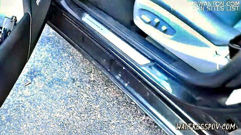 Woman in open car door during food delivery mix-up scene