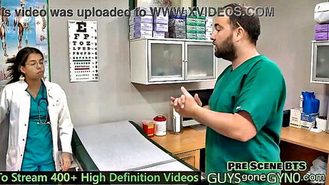 Johnny Cartel in pre-employment physical exam with female doctor in office