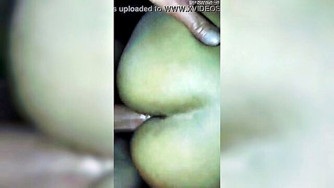 Amateur big ass creampie from old man, close-up penetration