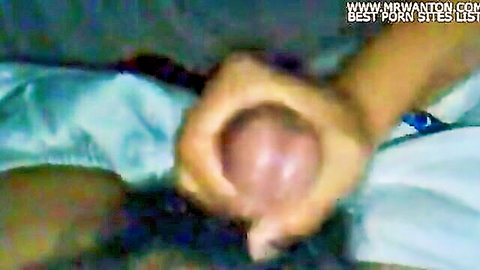 Malay wife handjob masturbating hubby in bed