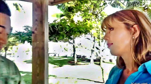 Amber Chase seducing ex son-in-law in outdoor MILF scene