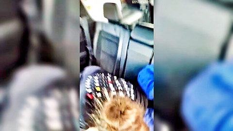 Blurry amateur car blowjob leading to massive creampie