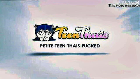 TeenThais logo with petite teen Thai fucked promotional title screen