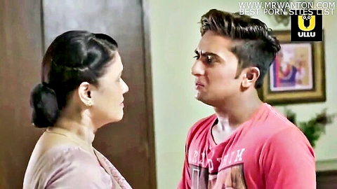Indian hotwife in pink saree faces young stud - Hindi audio confrontation scene