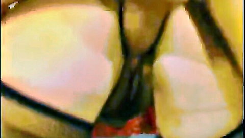 Blurry close-up of MILF anal casting with hard penetration