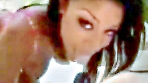 Mature ebony woman intense blowjob closeup