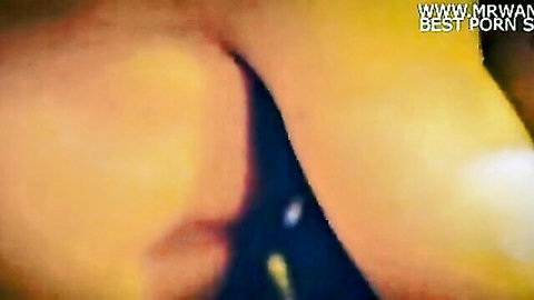 Ecstatic South Asian wife in black bra gripped by husband's hand on neck during intense fuck