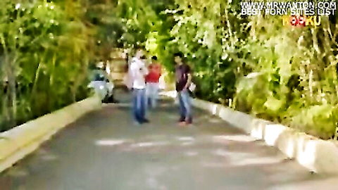 Indian students seduce teacher outdoors for good grades