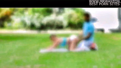 Blurry outdoor rough doggy sex with drunk prostitute mom and son roleplay