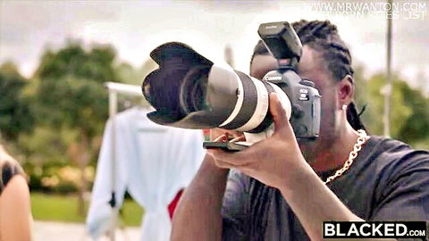 Tiffany Tatum tempted by black photographer's BBC in Blacked photoshoot